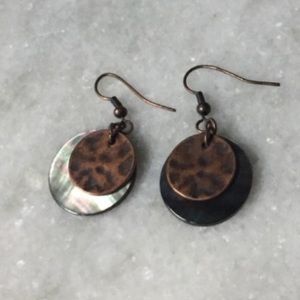 Mother of Pearl Earrings and Necklace